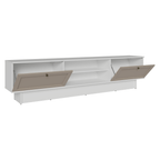 Rack para TV até 80 Polegadas 218 cm 2 Portas Branco/Crema Vik Madesa