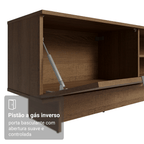 Rack para TV até 80 Polegadas 218 cm 2 Portas Rustic Stella Madesa