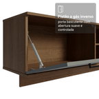 Rack Suspenso para TV até 80 Polegadas 218 cm 2 Portas Rustic/Cinza Agata Madesa