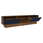 Rack para TV até 80 Polegadas 218 cm 2 Portas Rustic/Azul Vik Madesa