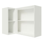 Armário Aéreo de Canto 100% MDF com Adega Branco Smart Madesa