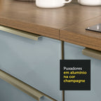 Balcão 60 cm 1 Porta Rustic/Cinza Lux Madesa