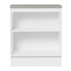 Balcão de Cozinha Madesa Agata 70 x 60 cm 2 Portas (Com Tampo) Branco/Preto