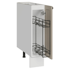 Balcão Porta-Temperos 20 cm 1 Porta (Sem Tampo) Branco/Crema Vik Madesa