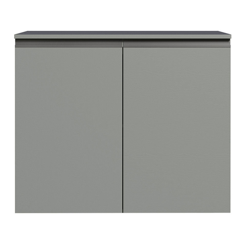 Balcão 80 cm 2 Portas Suspenso Cinza Nice Madesa