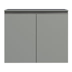 Balcão 80 cm 2 Portas Suspenso Cinza Nice Madesa