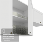 Armário Aéreo 100 cm 1 Porta Basculante Branco Vik Madesa