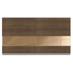 Armário Aéreo Madesa Acordes 100% MDF 120 cm 2 Portas Vidro Reflex Branco/Rustic