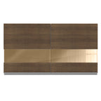 Armário Aéreo Madesa Glamy 120 cm 2 Portas com Vidro Branco/Rustic