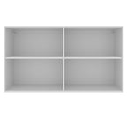 Armário Aéreo Madesa Glamy 120 cm 2 Portas Branco