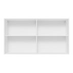 Armário Aéreo Madesa Glamy 120 cm 2 Portas Branco