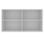 Armário Aéreo Madesa Stella 120 cm 2 Portas Branco