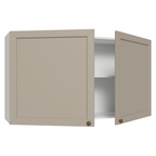 Armário Aéreo 120 cm 2 Portas Branco/Crema Vik Madesa