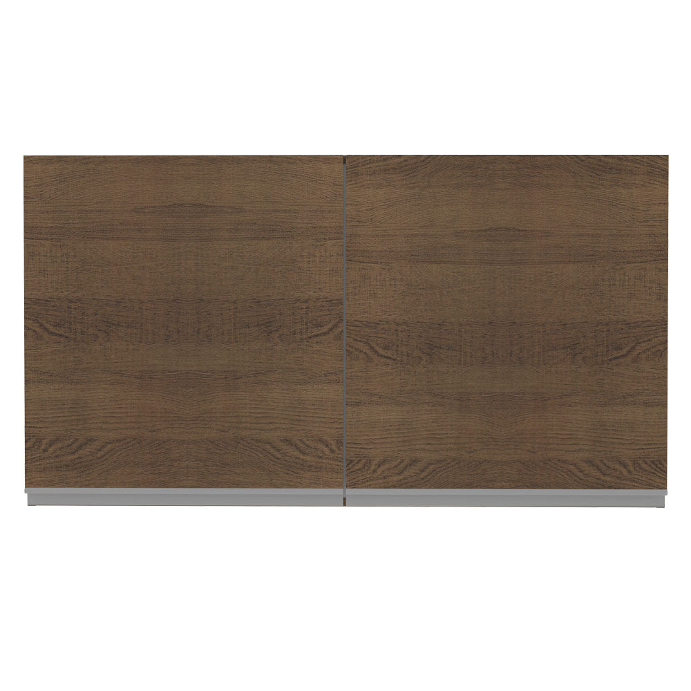 Armário Aéreo Madesa Glamy 120 cm 2 Portas Rustic