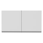 Armário Aéreo Madesa Glamy 120 cm 2 Portas Rustic/Branco