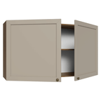 Armário Aéreo 120 cm 2 Portas Rustic/Crema Vik Madesa