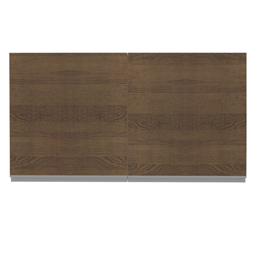 Armário Aéreo Madesa Glamy 120 cm 2 Portas Branco/Rustic