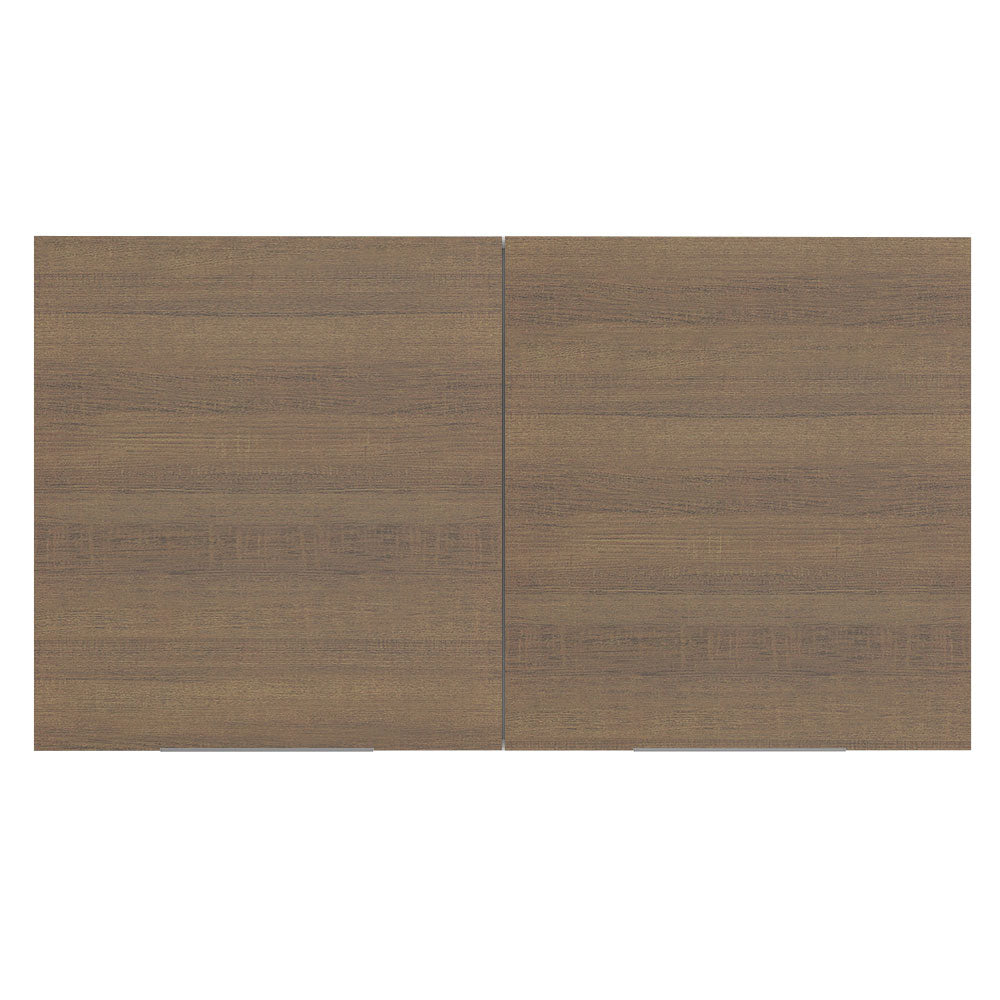 Armário Aéreo Madesa Stella 120 cm 2 Portas Branco/Rustic