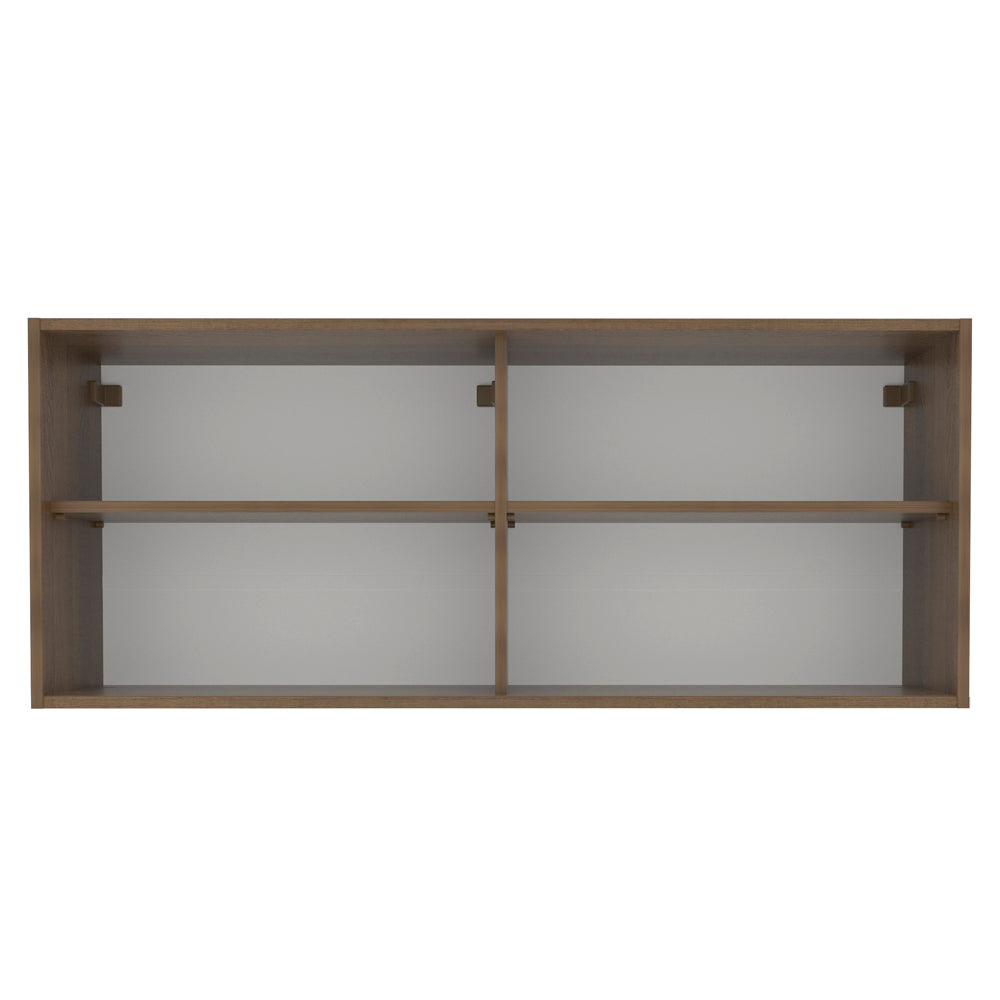 Armário Aéreo Madesa 2 Portas de Correr Vidro Reflex para Cozinhas Glamy, Lux, Agata e Reims Rustic