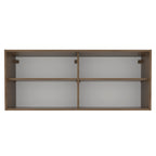 Armário Aéreo Madesa 2 Portas de Correr Vidro Reflex para Cozinhas Glamy, Lux, Agata e Reims Rustic