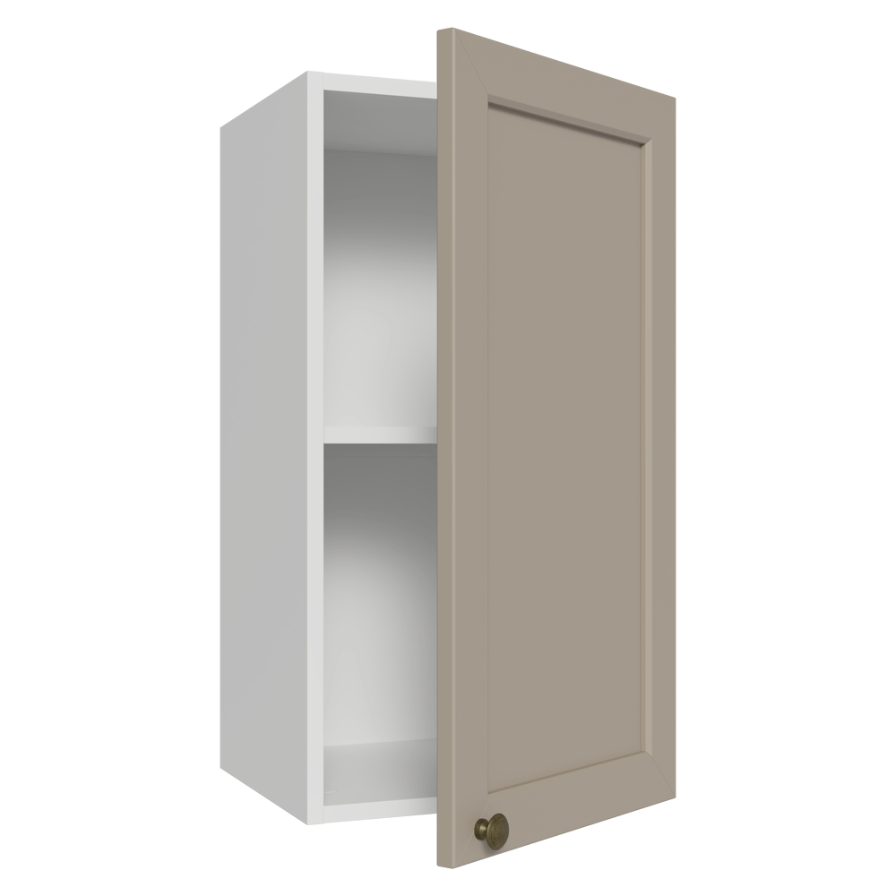 Armário Aéreo 35 cm 1 Porta Branco/Crema Vik Madesa