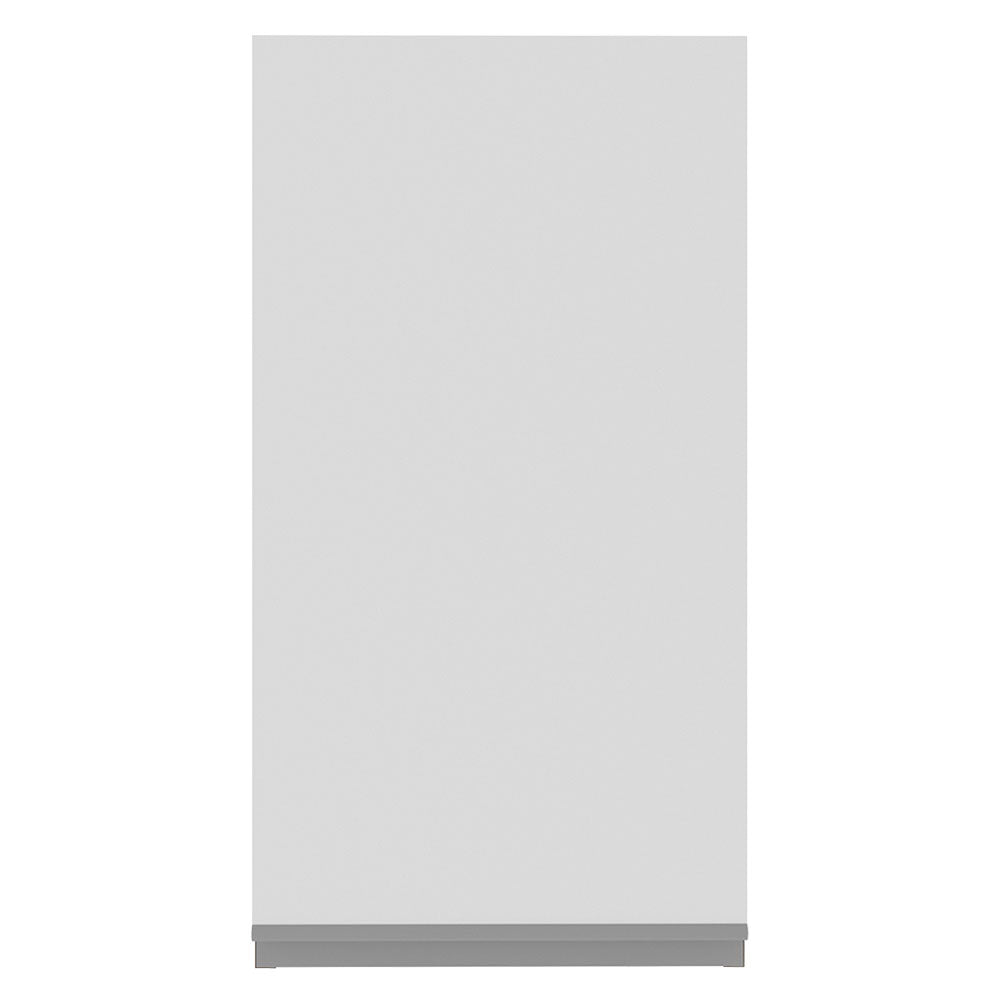 Armário Aéreo Madesa Glamy 35 cm 1 Porta Rustic/Branco