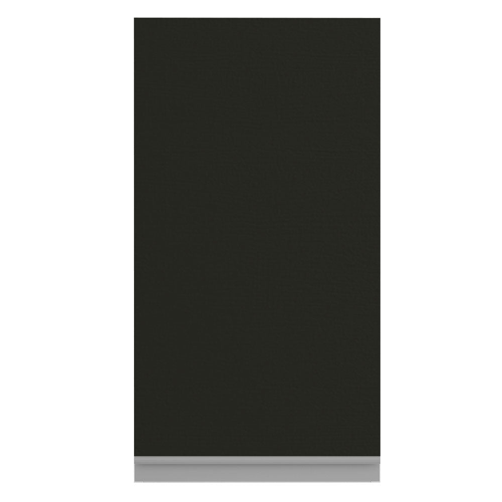 Armário Aéreo Madesa Glamy 35 cm 1 Porta Branco/Preto