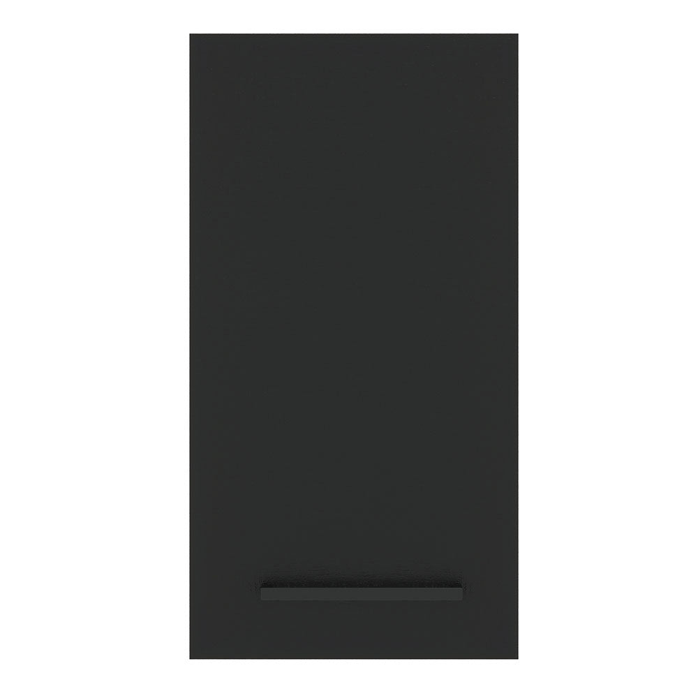 Armário Aéreo Madesa Agata 35 cm 1 Porta Rustic/Preto