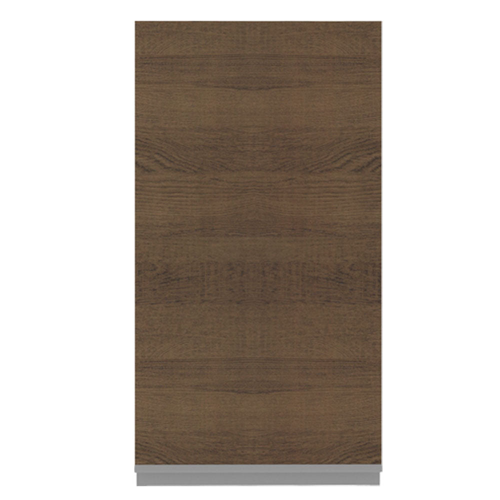 Armário Aéreo Madesa Glamy 35 cm 1 Porta Branco/Rustic