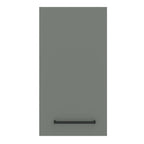 Armário Aéreo Madesa Agata 35 cm 1 Porta Branco/Cinza