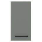 Armário Aéreo Madesa Agata 35 cm 1 Porta Rustic/Cinza