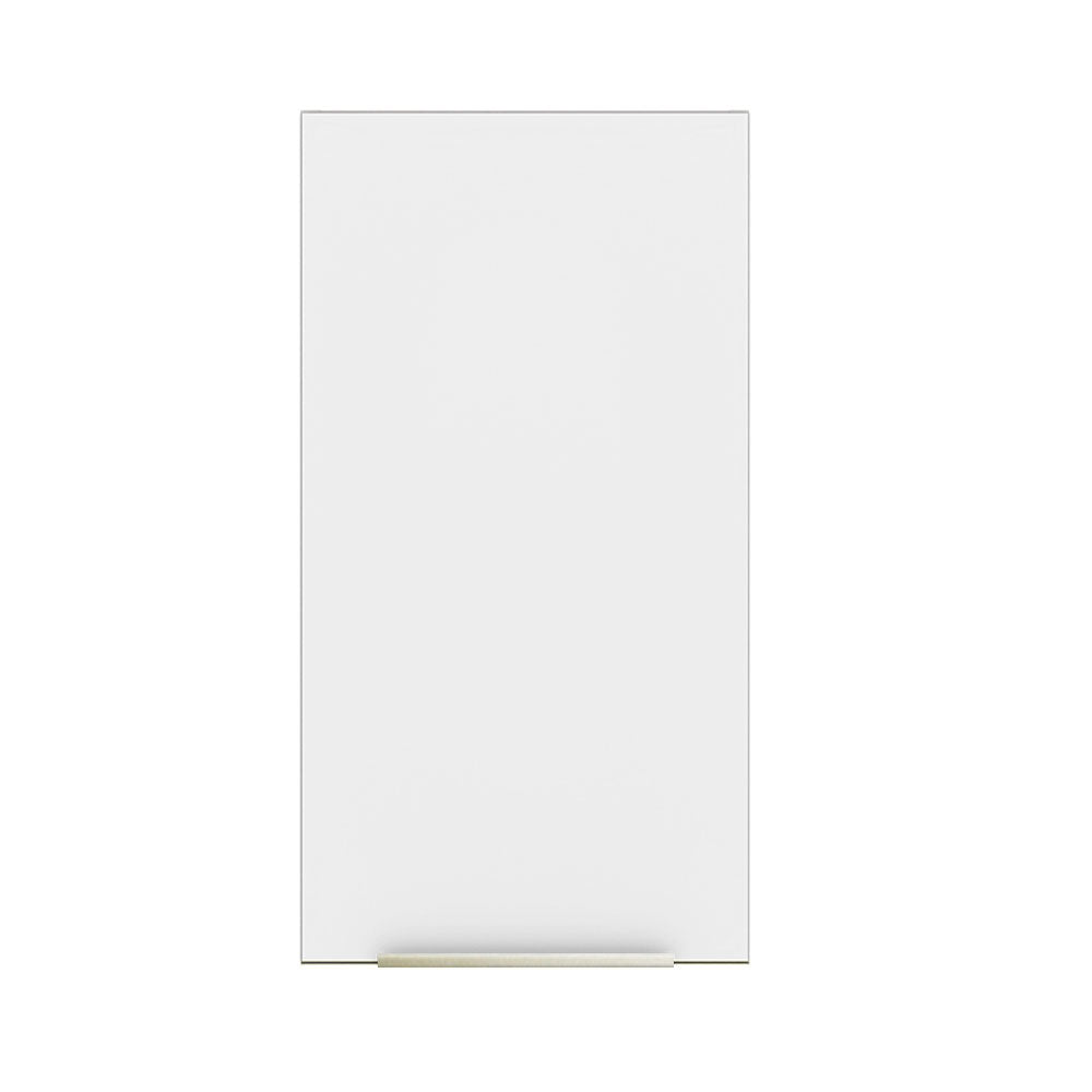 Armário Aéreo Madesa Lux 35 cm 1 Porta Branco/Branco Veludo