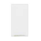 Armário Aéreo Madesa Lux 35 cm 1 Porta Branco/Branco Veludo