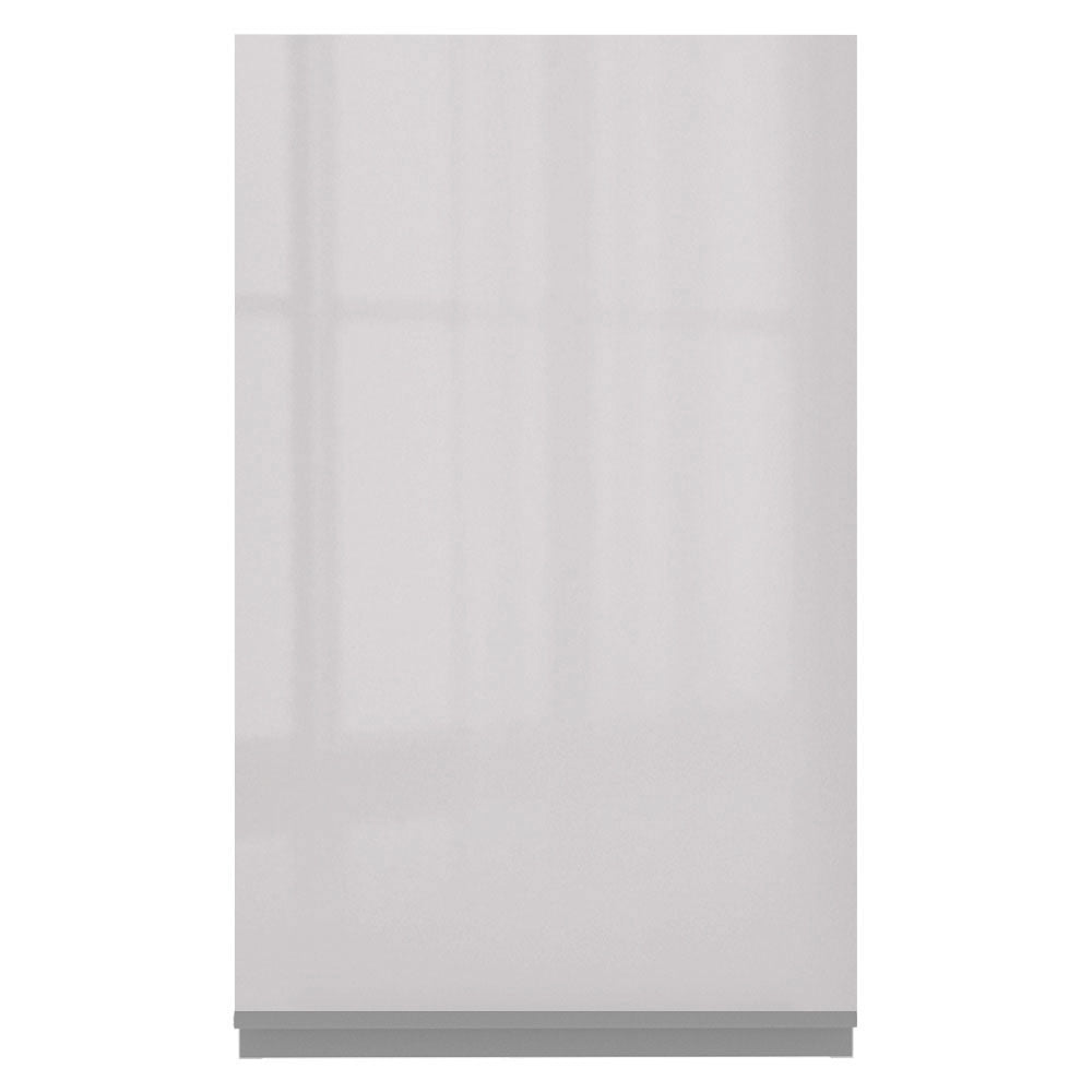 Armário Aéreo Madesa Acordes 100% MDF 40 cm 1 Porta Branco Brilho