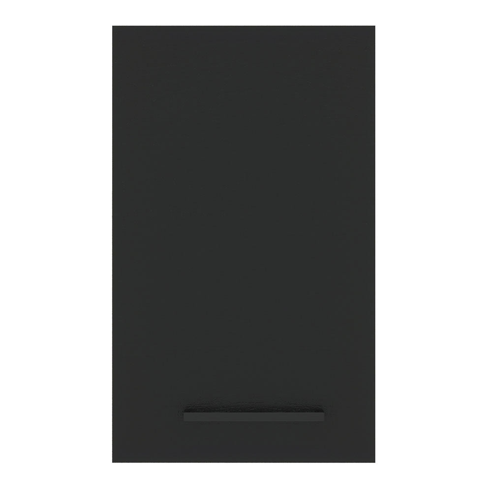 Armário Aéreo Madesa Agata 40 cm 1 Porta Rustic/Preto