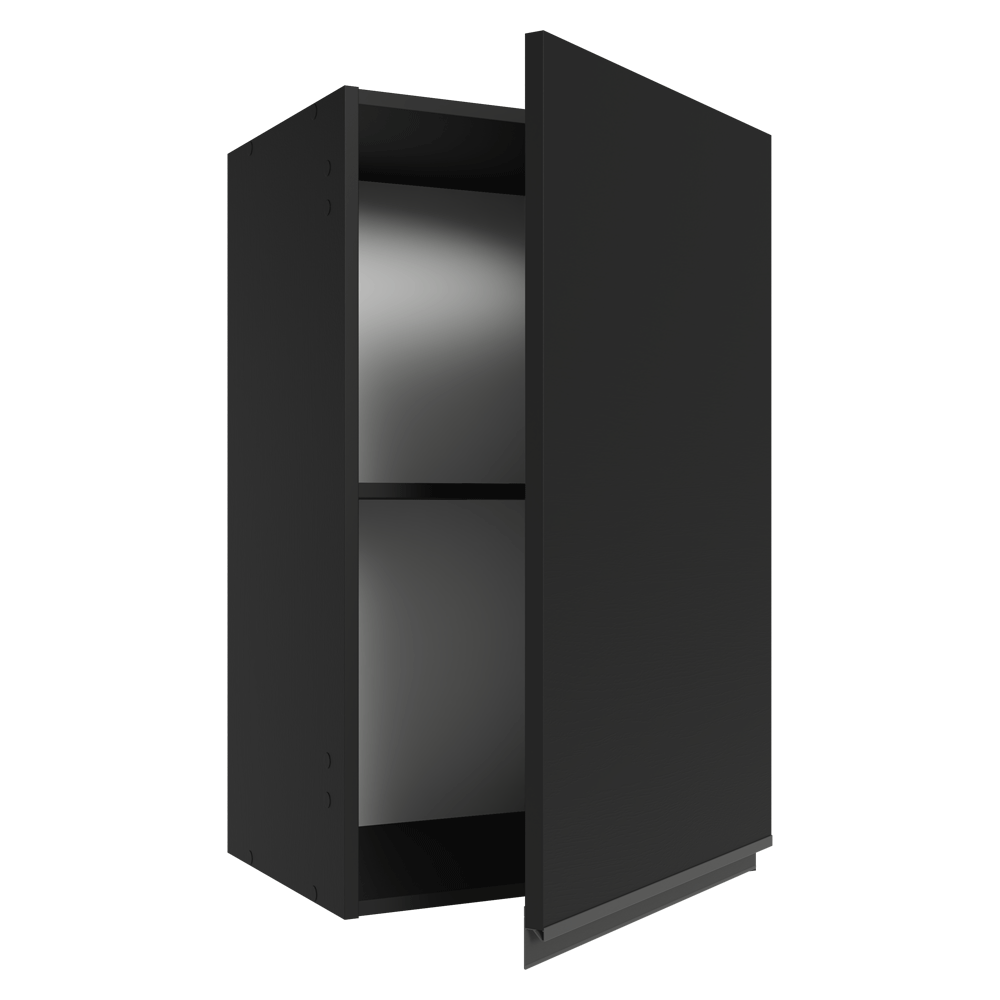 Armário Aéreo 40 cm 1 Porta Preto Nice Madesa