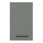 Armário Aéreo Madesa Agata 40 cm 1 Porta Branco/Cinza