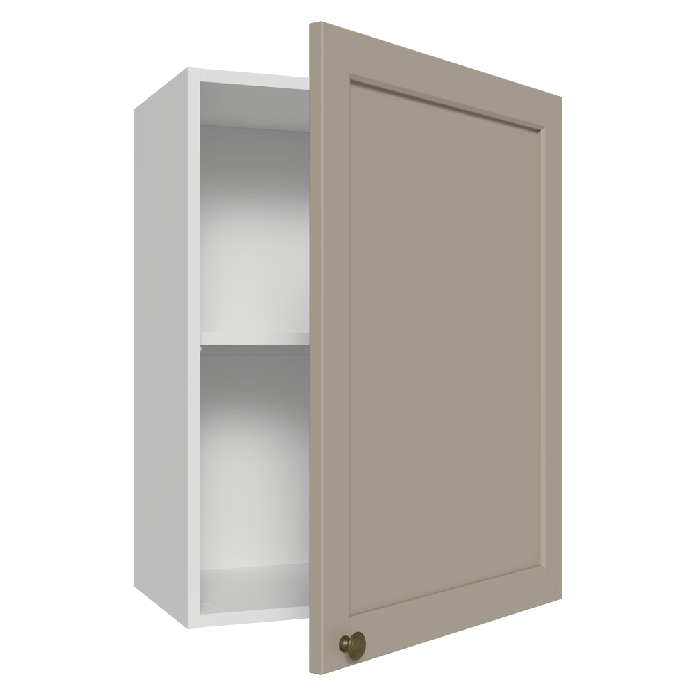 Armário Aéreo 50cm 1 Porta Branco/Crema Vik Madesa