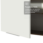 Armário Aéreo 50cm 1 Porta Rustic/Branco Stella Madesa