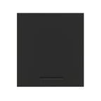 Armário Aéreo Madesa Agata 60 cm 1 Porta Branco/Preto