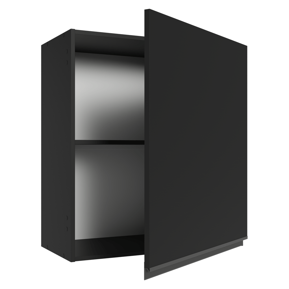 Armário Aéreo 60 cm 1 Porta Preto Nice Madesa