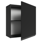 Armário Aéreo 60 cm 1 Porta Preto Nice Madesa