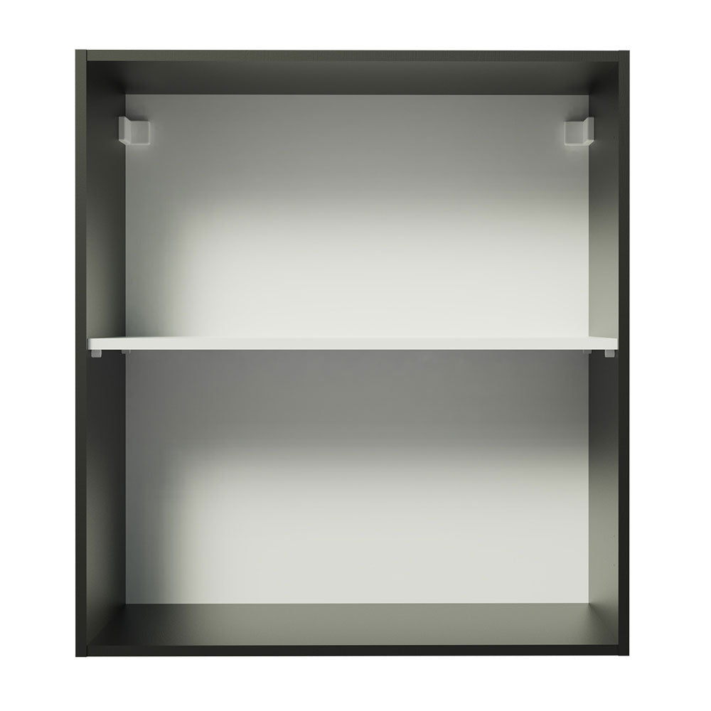Armário Aéreo Madesa Reims 60 cm 1 Porta Preto