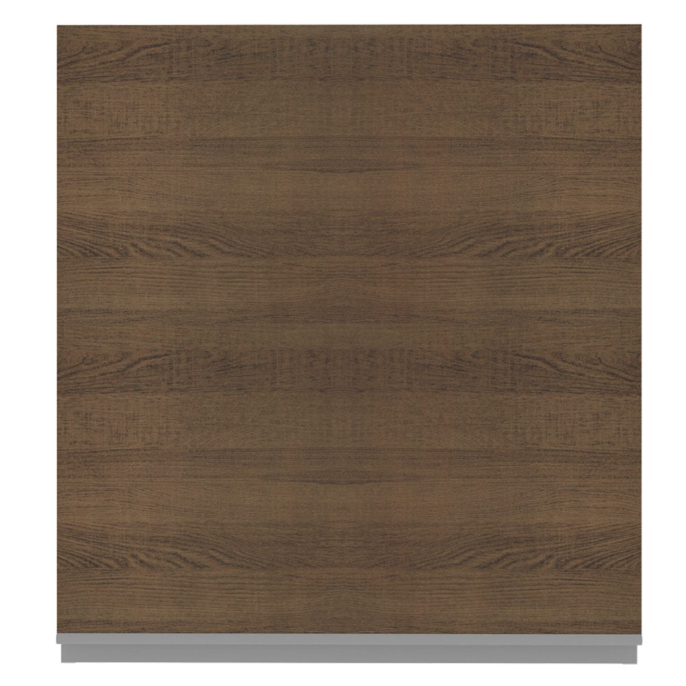 Armário Aéreo Madesa Glamy 60 cm 1 Porta Branco/Rustic