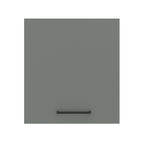 Armário Aéreo Madesa Agata 60 cm 1 Porta Branco/Cinza