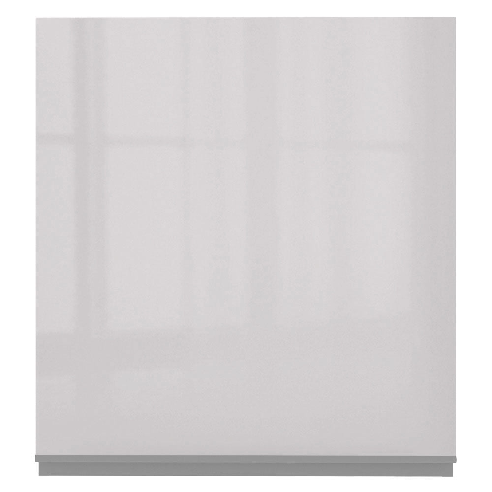 Armário Aéreo Madesa Acordes 100% MDF 60 cm 1 Porta Branco Brilho