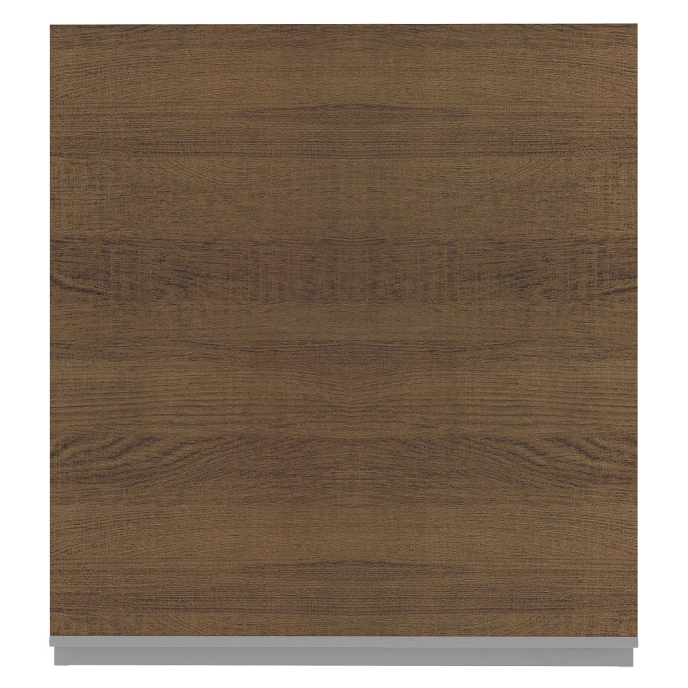 Armário Aéreo Madesa Acordes 100% MDF 60 cm 1 Porta Branco/Rustic