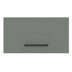 Armário Aéreo Madesa Agata 60 cm 1 Porta Basculante Branco/Cinza