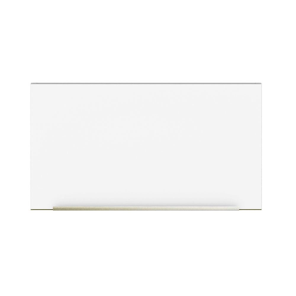 Armário Aéreo Madesa Lux 60 cm 1 Porta Basculante Branco/Branco Veludo