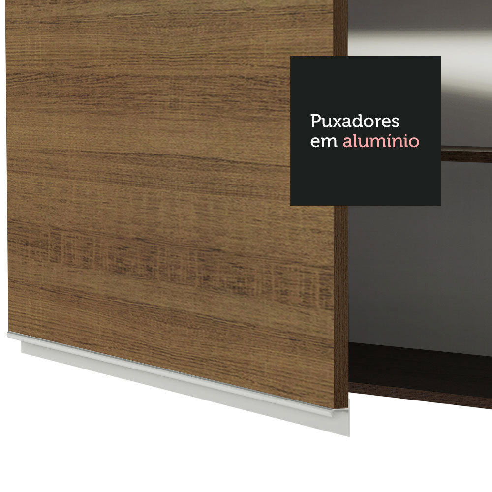 Armário Aéreo 70 cm 2 Portas Rustic Glamy Madesa